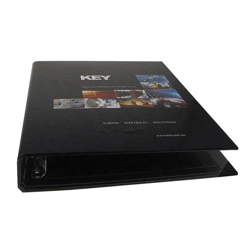 
Custom wholesale simple design A4 A5 8.5x11 inch hard cover 3 ring binder 