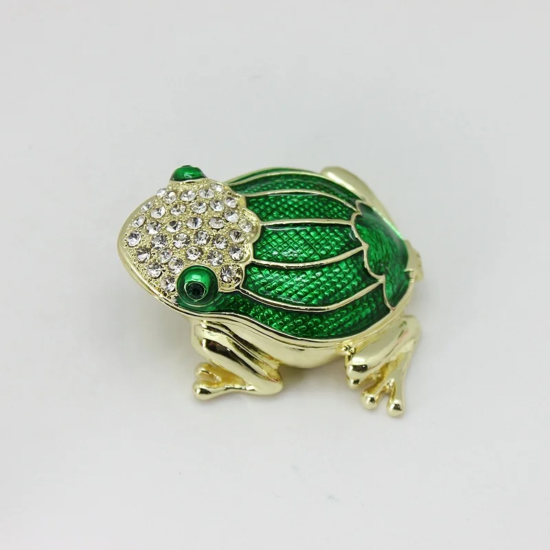 SHINNYGIFTS шкатулка для оловянной лягушки ручной работы металлическая ювелирных украшений декоративные шкатулки дома