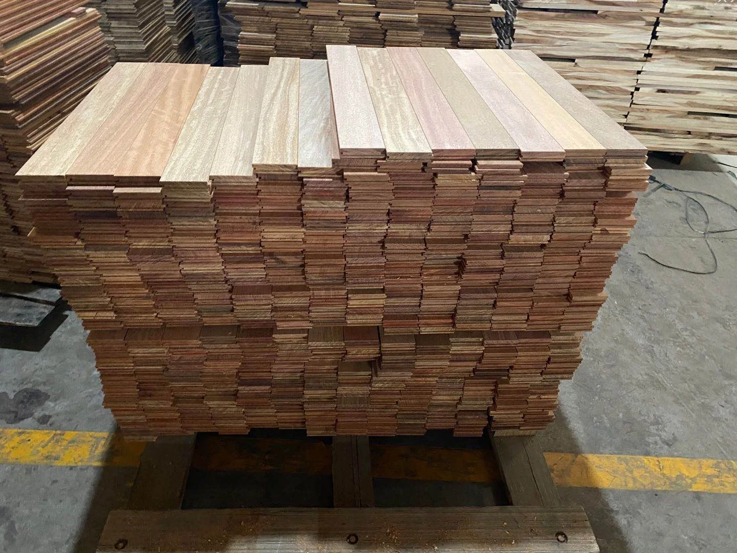 Foshan factory new yorking UV lacquer finished Nardo grey color Brazilian teak cumaru solid wood floor