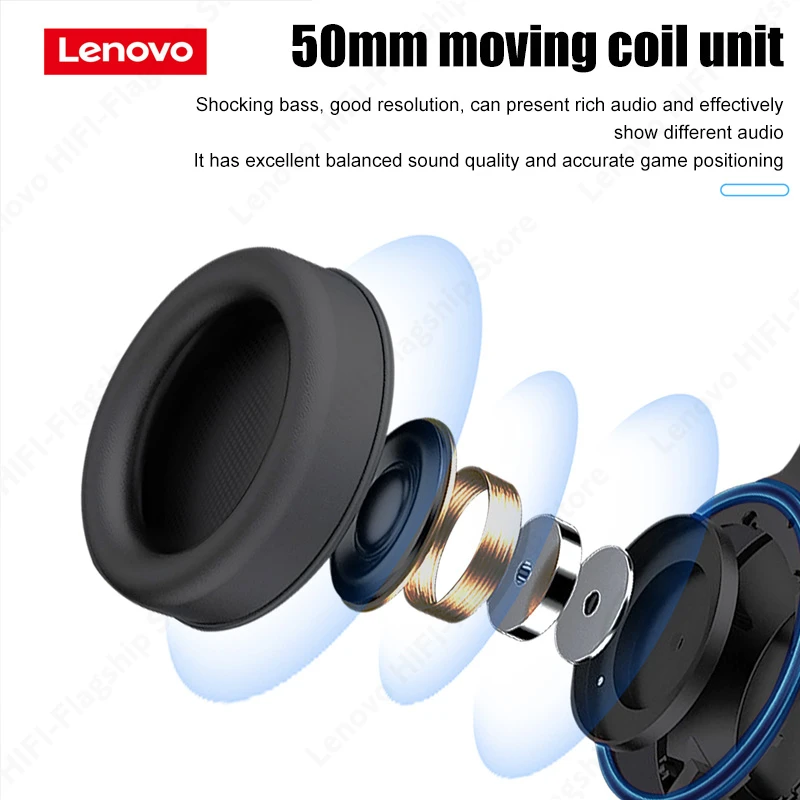 2022 Hot Lenovo G50-B 3D Stereo Surround 7.1 Gaming Headset Portable Noise Cancelling Microphone Headphones