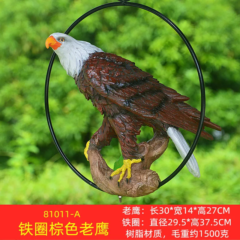 Simulation Eagle Courtyard Villa Home Crafts Animal Resin Ornament Sculpture Outdoor Garden Decorations