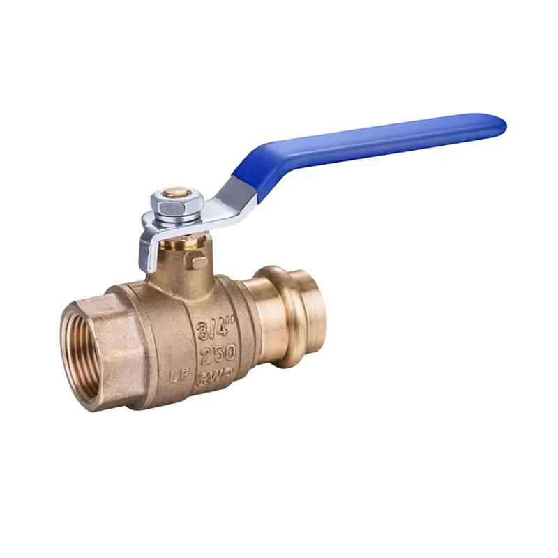 AVONFLOW High Quality Press  Brass PXE Ball Valve Full Port Quarter-Turn Lever for Water FPT x Press with Drain