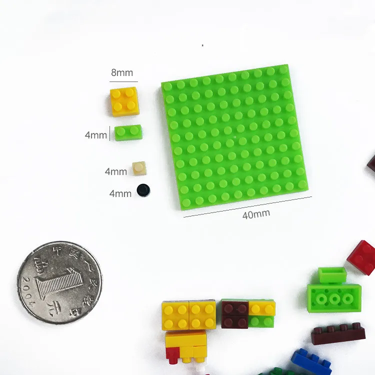 Wisehawk manufacturer diamond brick small zoo animals set mini plastic promotional toys building block