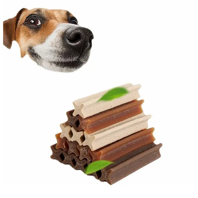 200g 6-Star Molar Stick Dog Training Treats Snack Bite Gum Tooth Cleaning Bone