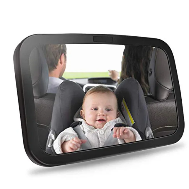 The Best Seller Car Seat Night Vision Universal Camera Adjustable Shades Rearview for Fixed Headrest Shynerk Baby Saftey Mirror