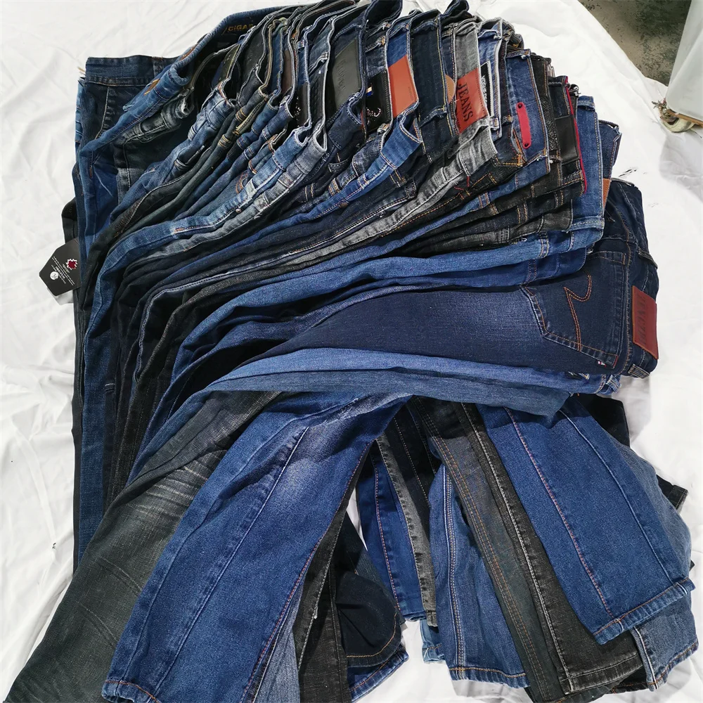 Grade Second-Hand Cotton Clothes High-Collar Sexy European Dress Pants Jeans Adults Cheap Used Clothing Manufacturer 45kg Summer