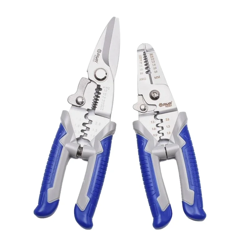 Multifunctional cable cutting scissors pliers manual crimping hand tool wire stripper plier