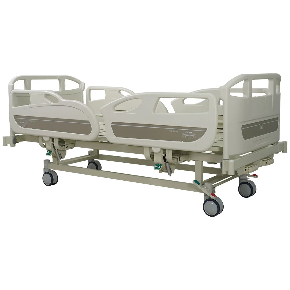 High cost performance 3 crank hospital bed / Manual Three function medical bed / With mattress