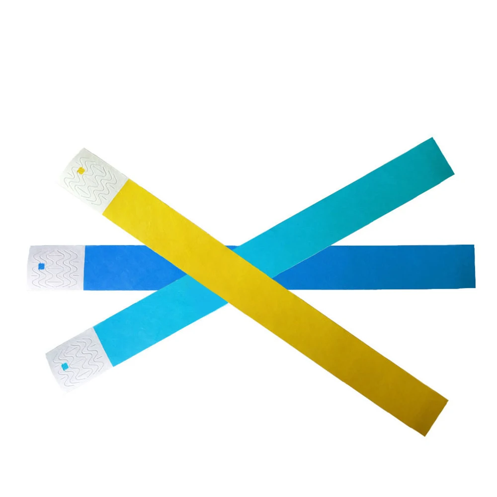 Custom logo color printing bracelets personalized dupont paper wristbands for events