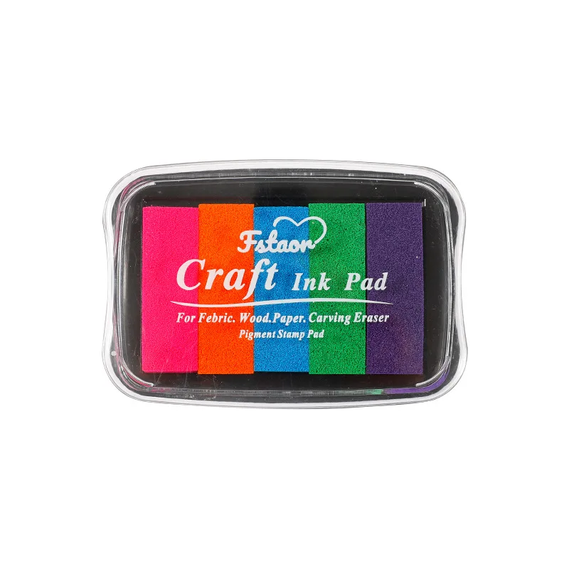 Лидер продаж самоокрашенная Радужная Накладка для отпечатков пальцев Нетоксичная детская подушка рисования сделанная из пластика