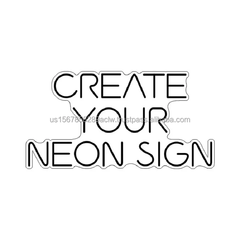 custom flexible neon sign acrylic board led neon lights for shop home party wedding decoration sign