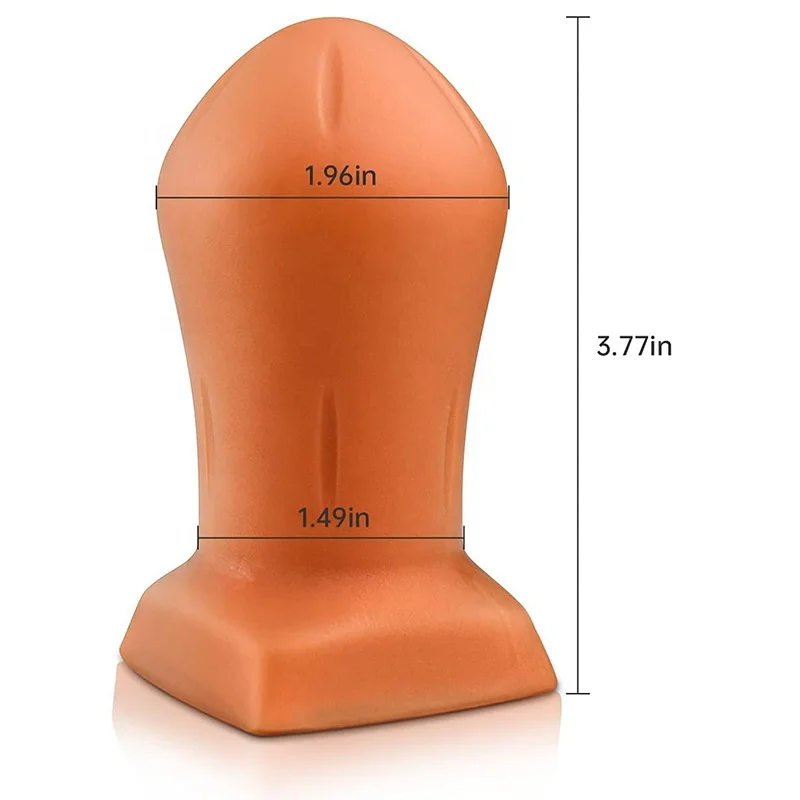 Ultra Soft Anal Plug Liquid Silicone Butt Plug with Strong Suction Cup G-spot Stimulation Vaginal Masturbation for Women and Men