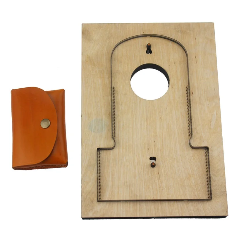 One-piece flip knife mold handmade Cutting dies promotional gifts card holders for leather PU Craft