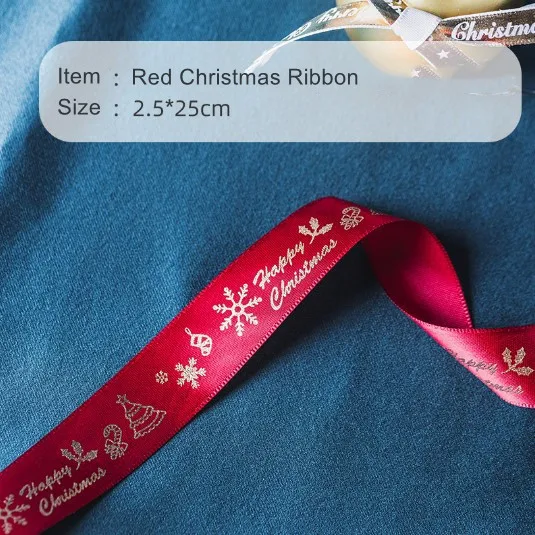 25yard/roll Christmas Ribbon Gift box Decoration well-designed packaging ribbon gift box Christmas gift Christmas design
