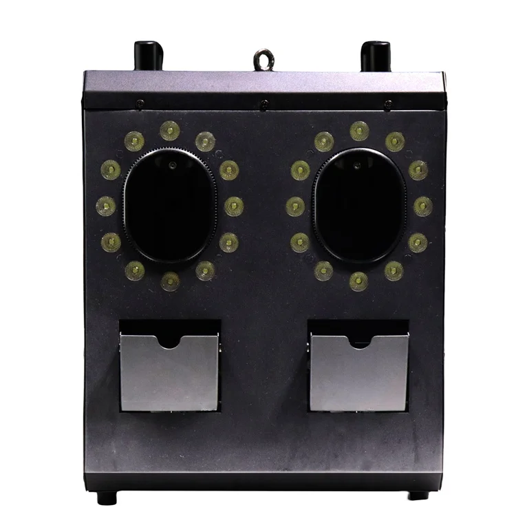 Hisun Effect 2 head rgb 4in1 led color bubble smoke fog bubble machine for outdoor wedding party stage event