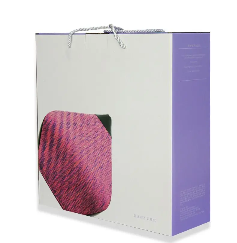 New Design Custom Logo and Package Protect Pillow Twist Memory Foam Car Seat Headrest Pillow Travel Rest Sleeping Cushion