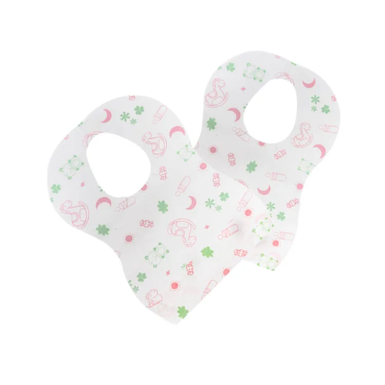 WD02-07 ARIES baby non moving bandFashion snap printing disposable waterproof  cotton baby bibs portable baby bandana drool bibs