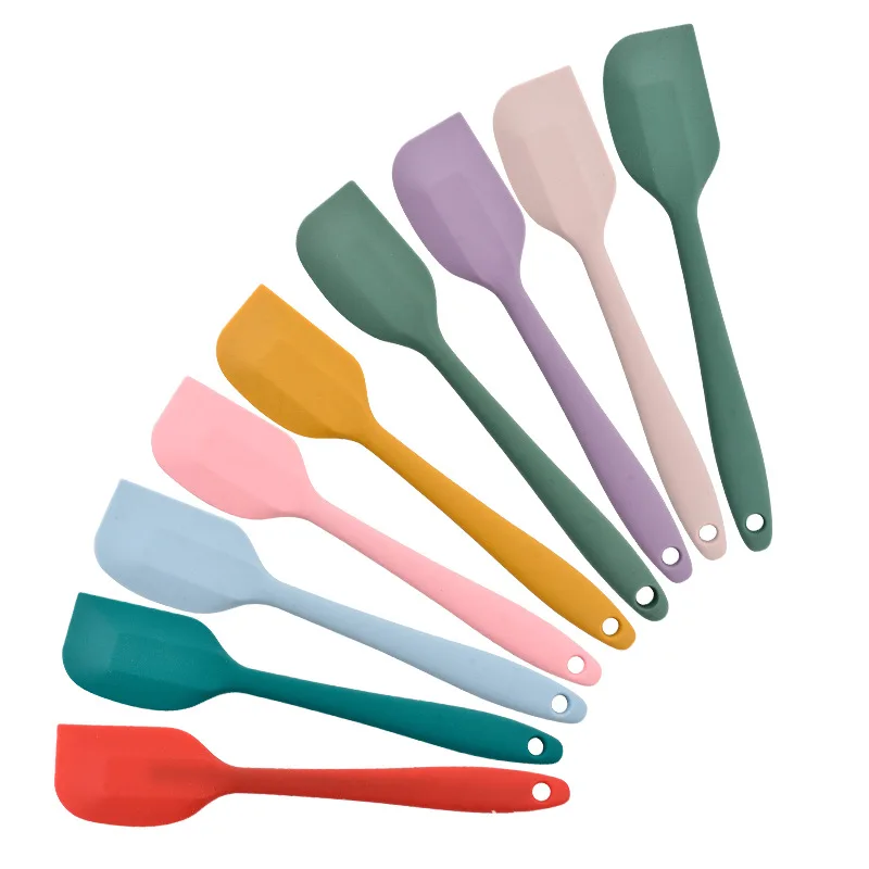BSCI Factory Household Integrated Scraper Baking Cream Shovel Cake Scraper Blender Silicone Spatula