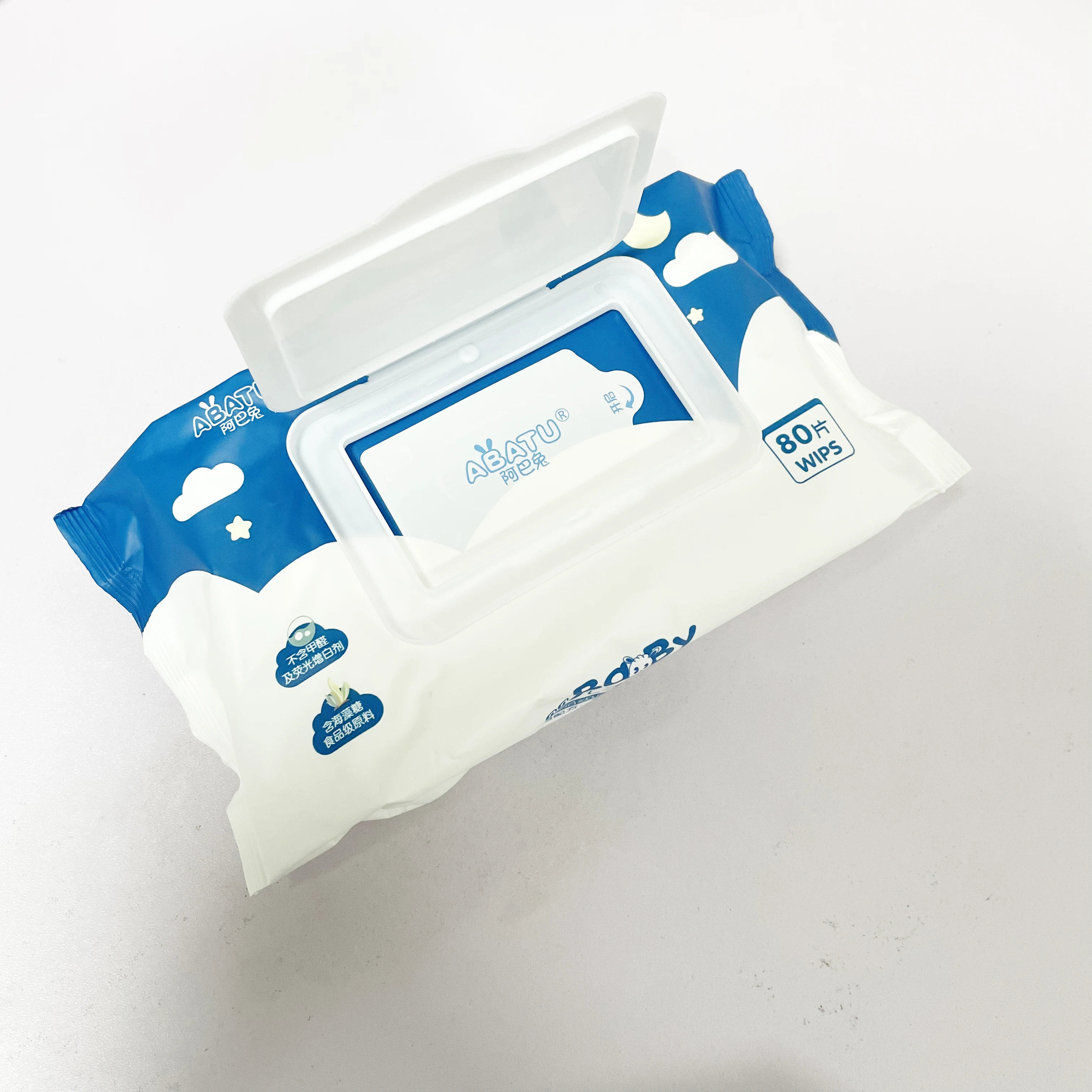 Customizable Hypoallergenic Scented Bamboo Biodegradable Flushable Baby Wet Tissue Wet Wipes