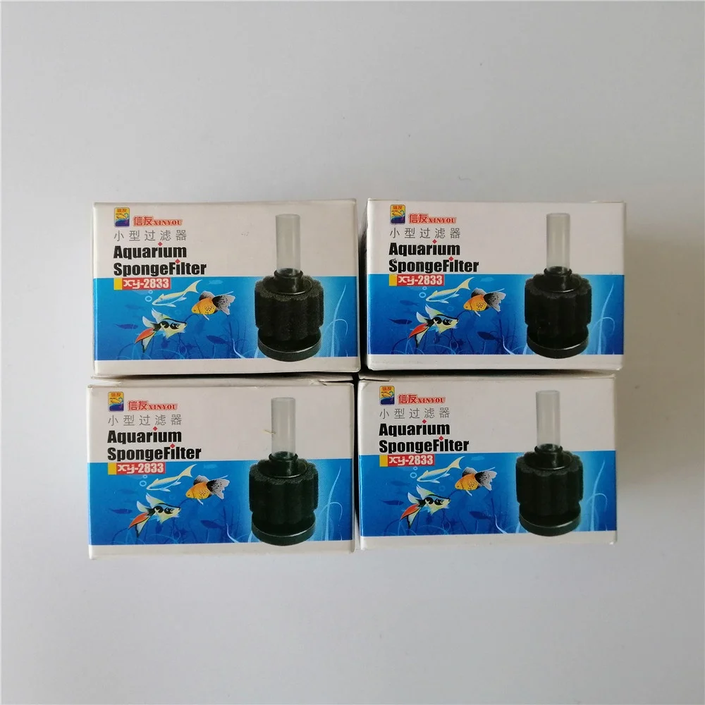 XY-2833 Smallest Water Aquariums Fish Tank Mini Bio Sponge Filter Accessories supplier with good price