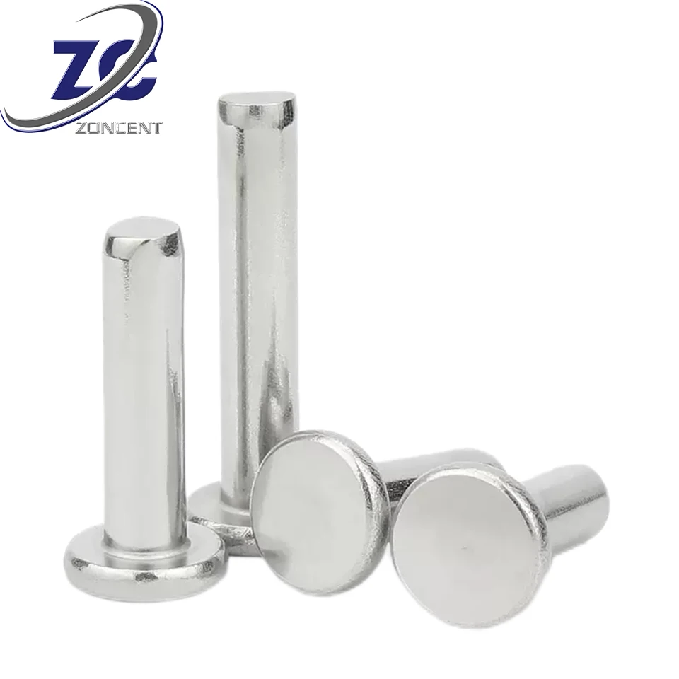 Non-standard solid rivet OEM Aluminum stainless steel flat thin head handle knock rivet kit Non standard fasteners