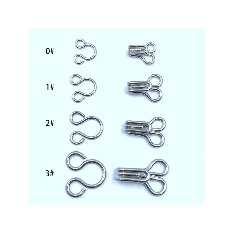 Wholesale Price Custom Brass Alloy Rust-Proof Exquisite Bra Gold Hooks And Eyes Closures Clasp