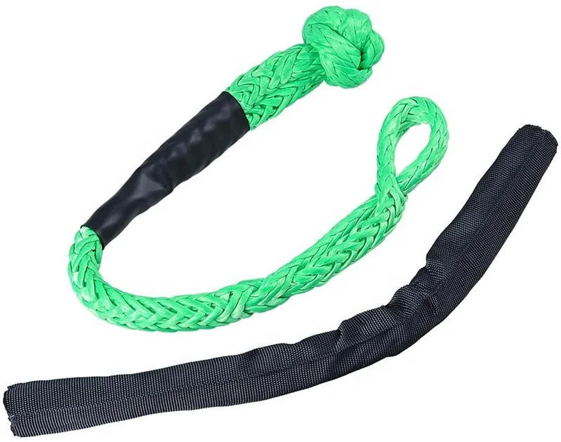 China Strong U Hook Soft Shackle Tension Universal Off-Road Tow Recovery Strap Rope Buckle Car Accessories Tools Rope Shackle