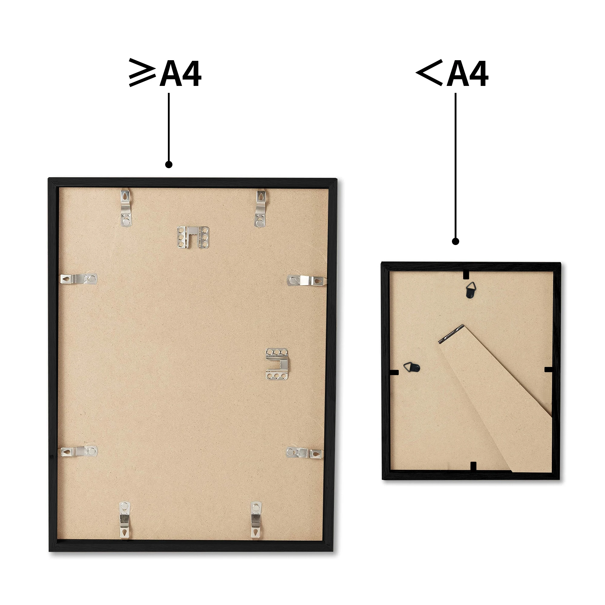 Hot sale A1,a2,a3,a4,a5,4x6,5x7,6x8,8x10,11x14,12x16,12x18,16x20,18x24,24x36 Black White Poster Photo Frame Picture Wood MDF