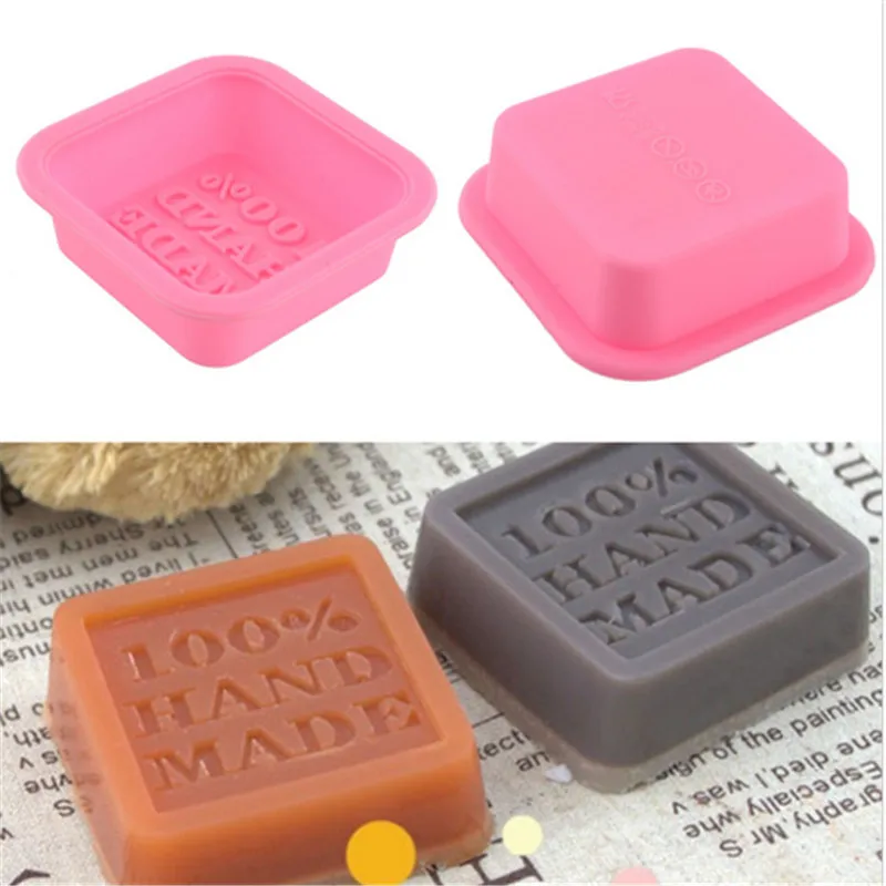 Square Shape Hand Made Food Grade Silicone Soap Mold Diy For Soap Making Fondant Cake Decorating Tools Soap Make R0829