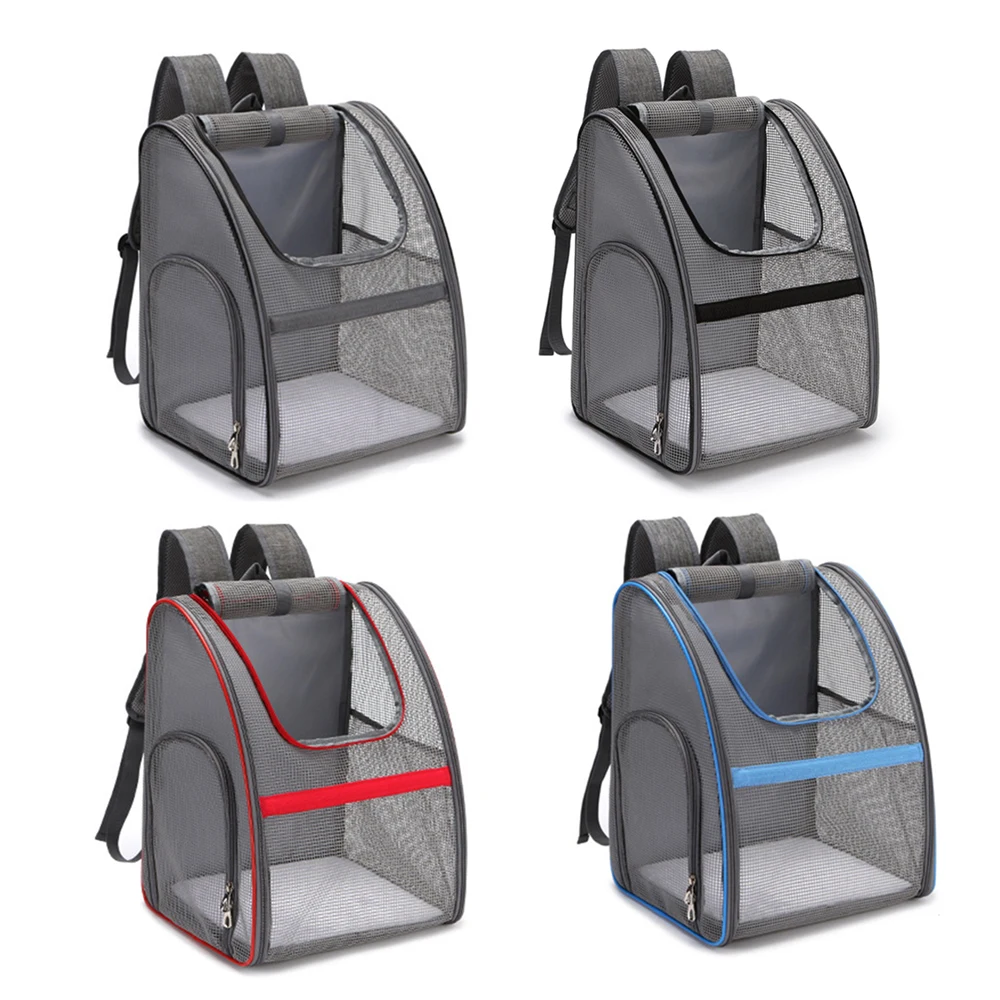 Large Mesh Transport Bag Transparent Airline Approved Pet Carrier Backpack for Dogs & Cats