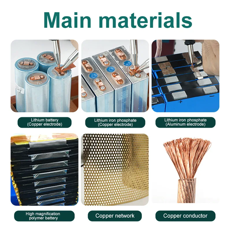 1.GLITTER-811A 36KW 6000A High Power Precision Pulse Spot Welder Pure Copper Strip For Lithium Iron Phosphate Battery