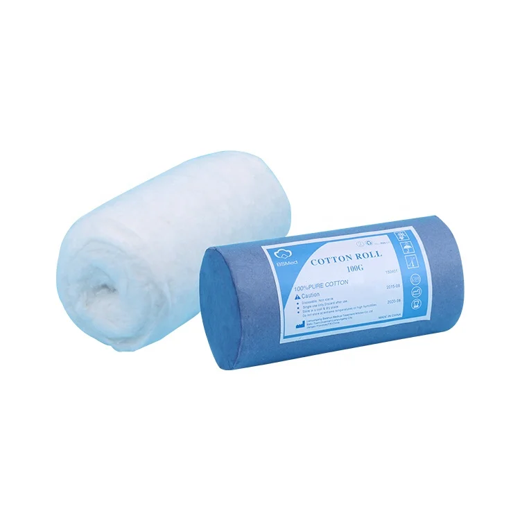 
High Absorbent Medical Cotton Roll White Wholesale Surgical Cotton Wool Roll 