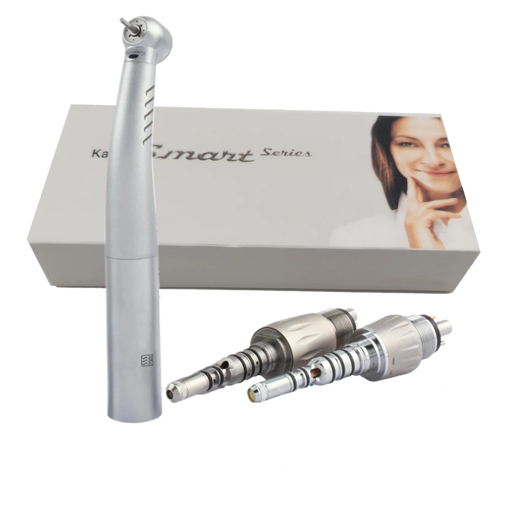 Ka-vo  LED light Fiber Optical air turbine contra angle high speed handpiece with 4  or 6 holes coupling ceramic bearings