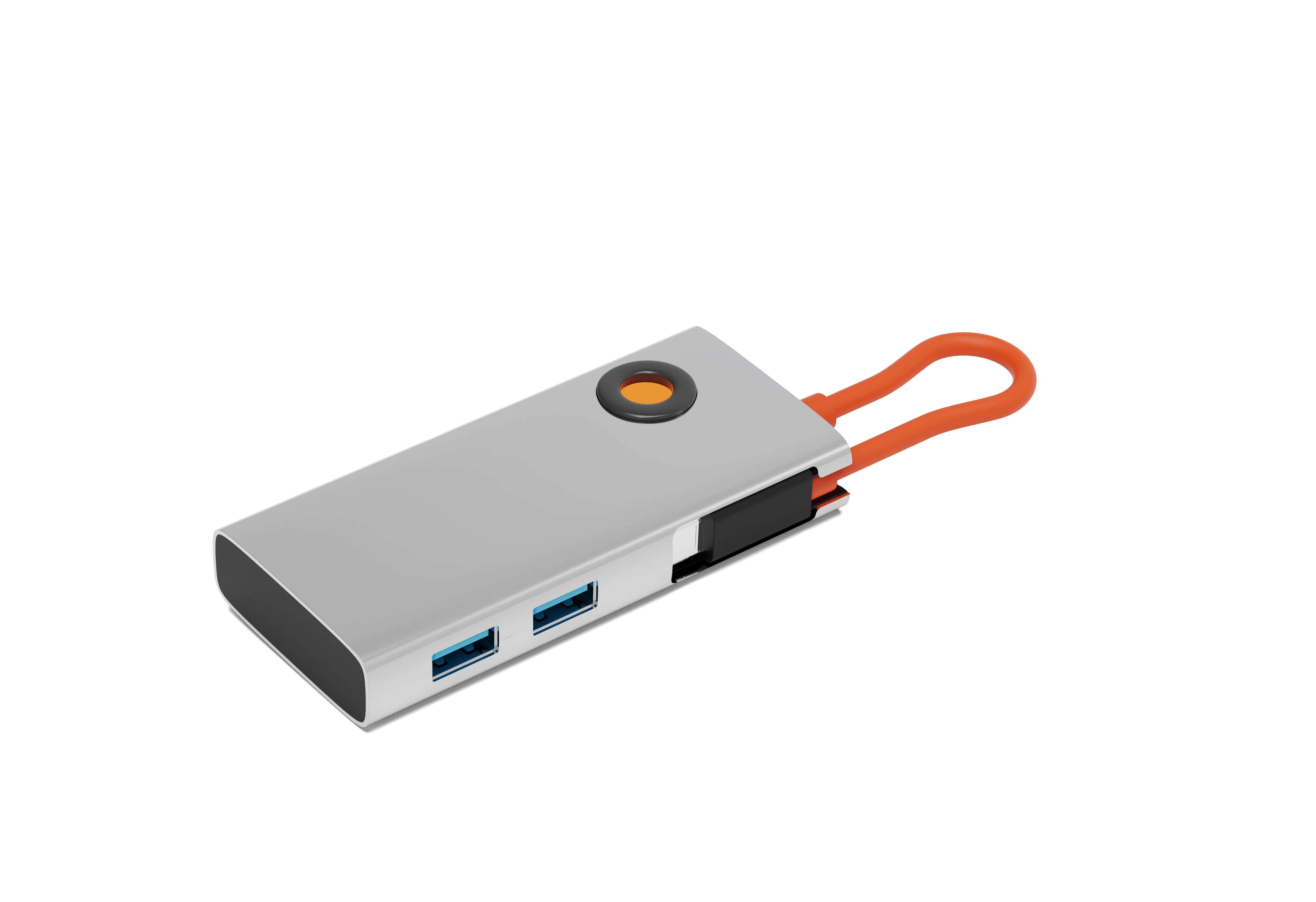 New design 4 IN 1 type c hub 4 port usb hub converter laptop docking station adapter USB 3.0 ports and RJ45