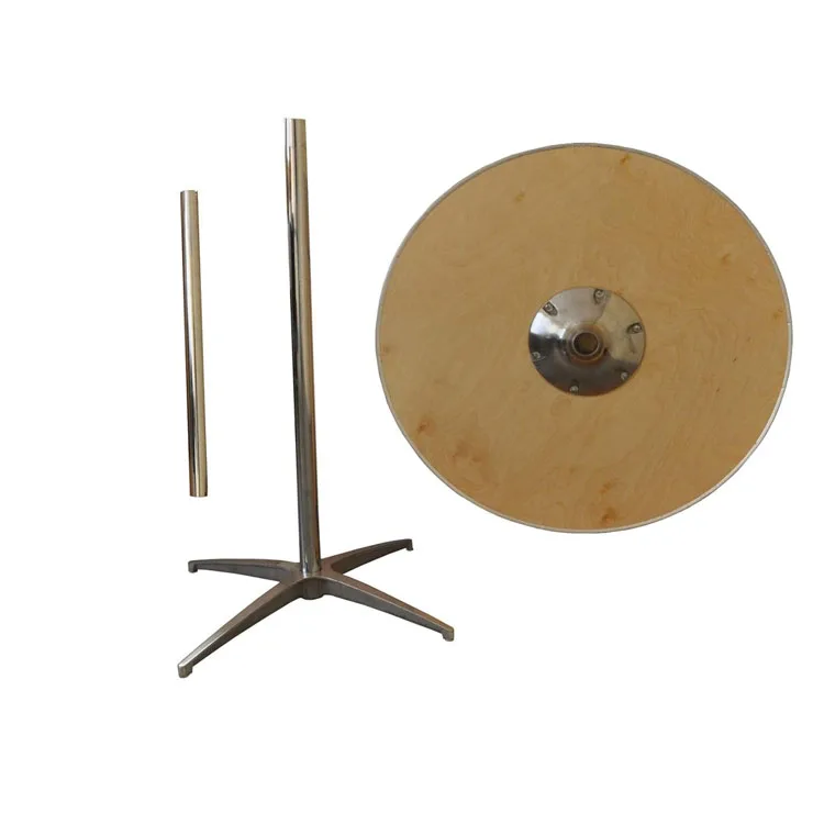 Wholesale Factory Price Round Wood Cocktail Table With 30' and 42' Columns For Hire In Cafe Town