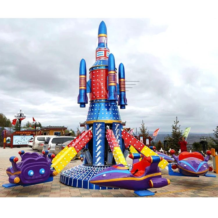 16 Seats Kids Outdoor Amusement Park Rotating Airplane Plane Rides Game For Children