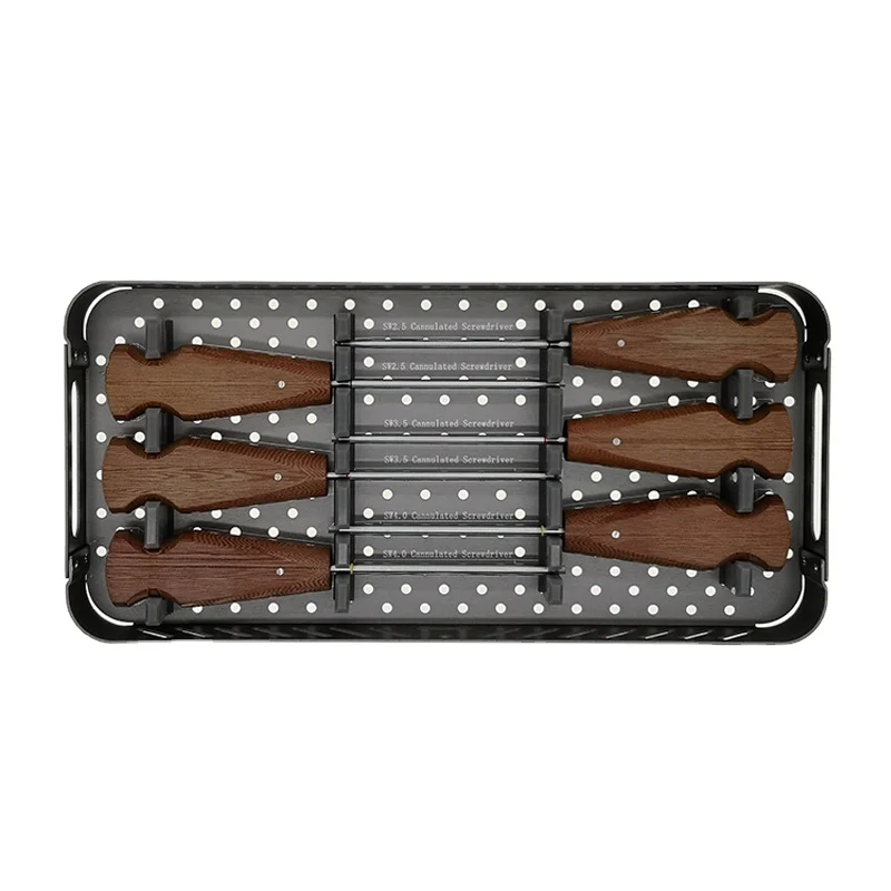 Hot Sale 4.5mm Cannulated Screw Instrument Set Small Screw Implants Trauma Plate Instruments Set