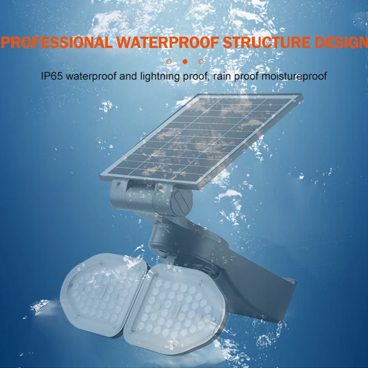 High Lumen 10w 20w Led Waterproof Wireless Motion Sensor Outdoor Lighting Garden Solar Wall Light