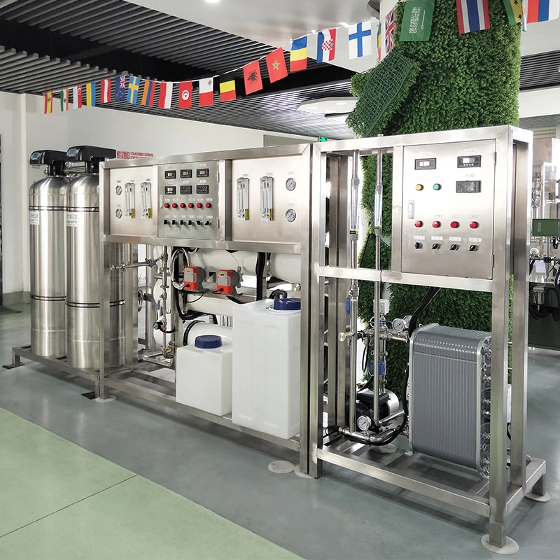 Used RO Water Treatment Machine with Steel Pump and Membrane PLC Control Plant Water Treatment Chemicals System