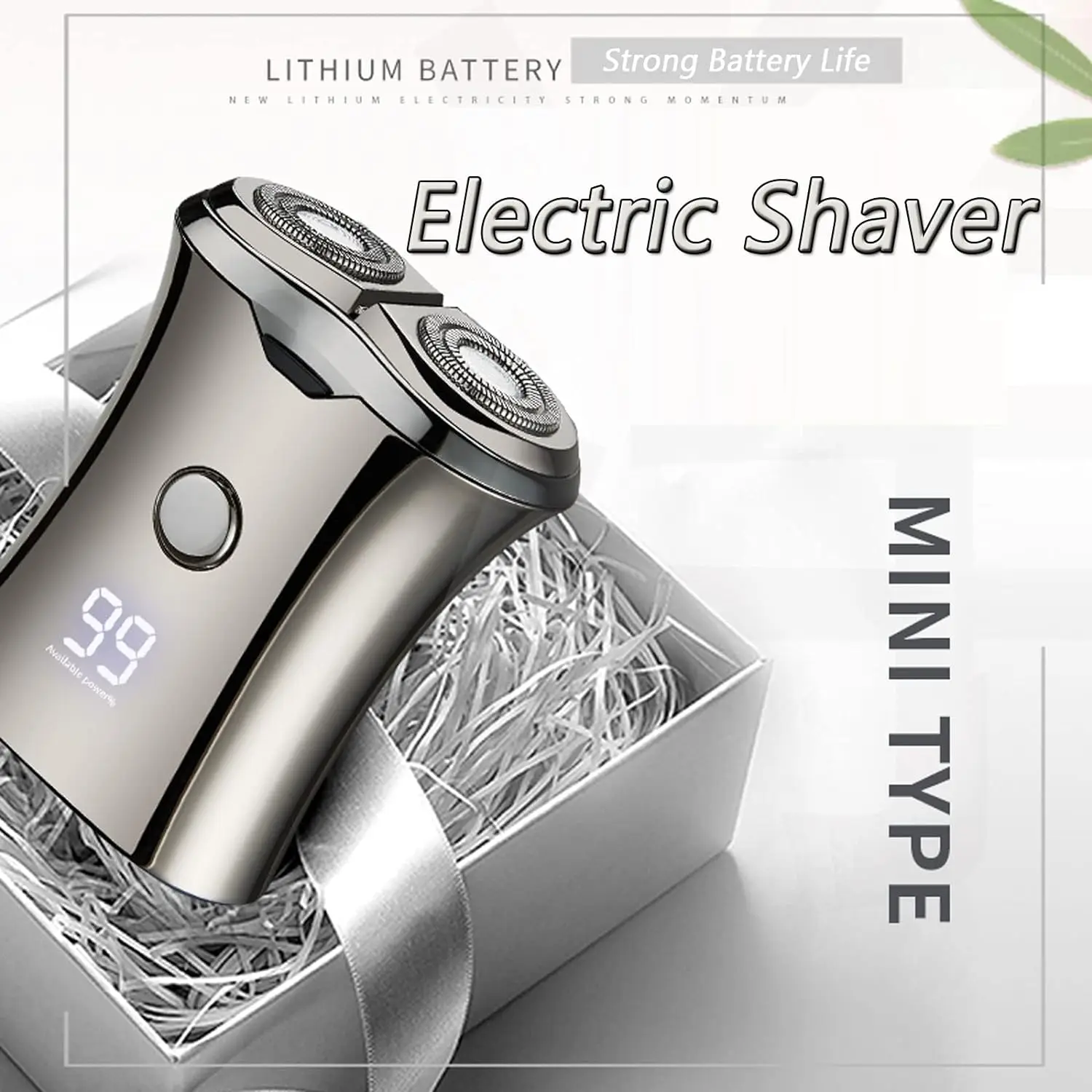 Electric Mini Travel Shaver Electronic Razor Rechargeable Portable Cordless Shaving Face Beard