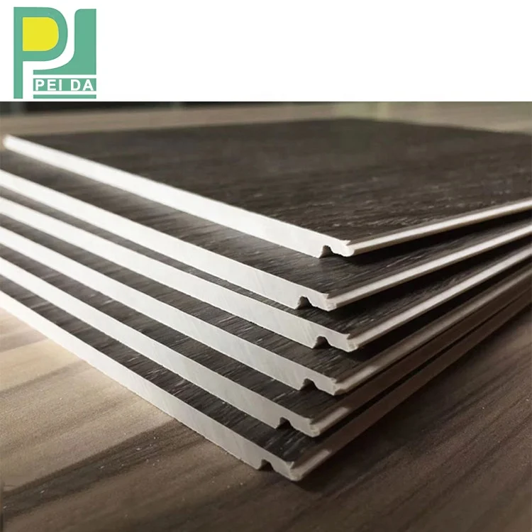 Kitchen And Bathroom Flooring Virgin Material Rustic Grey Oak Vinyl Plank Flooring Click Lock SPC Flooring