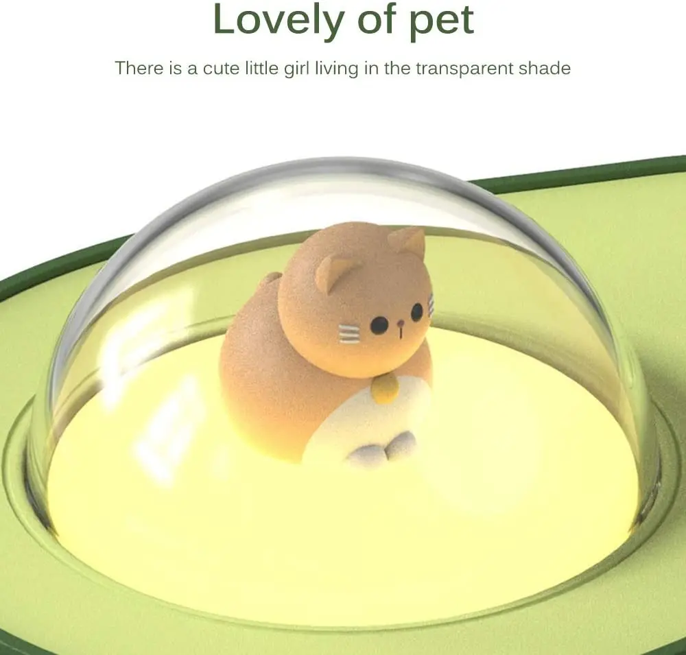 Top Creative Bedroom Decoration Ultrasonic Air USB Cute Pet Night Light Aroma Diffuser Cool Mist Avocado Humidifier