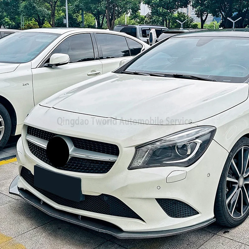 Auto universal Accessories ABS Plastic car Front Bumper Lip For Benz CLA C117 Pre production 2013 2014 2015