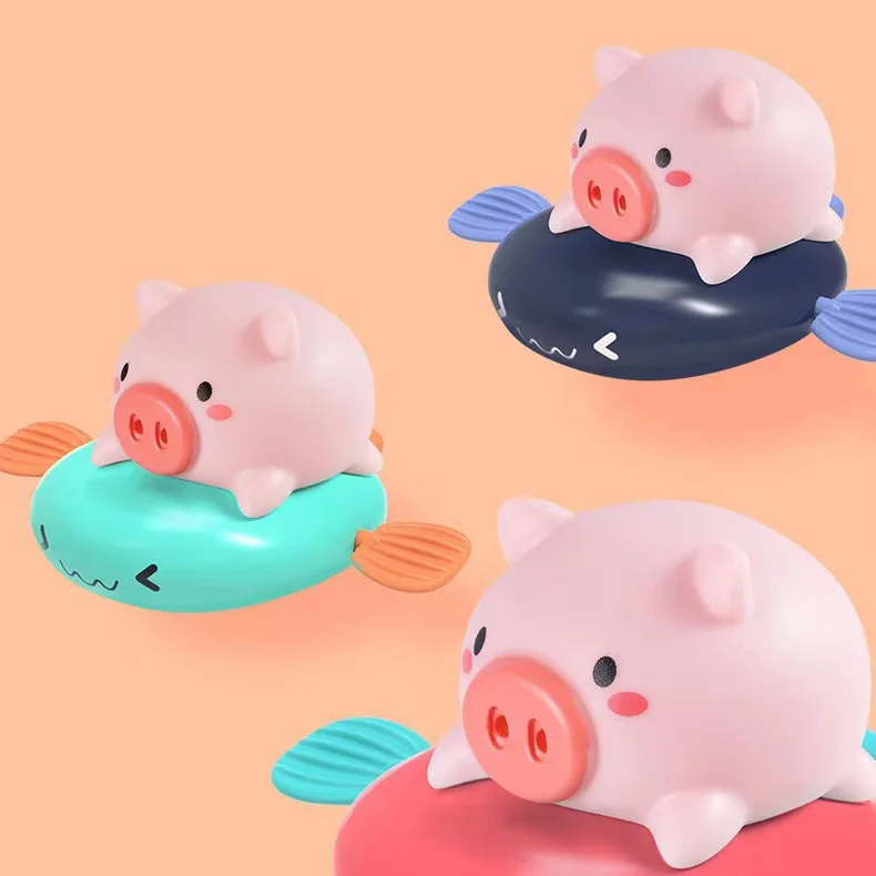 Новинка темно-синяя детская свинка летняя водная игрушка ванна для младенцев малышей плавающий душ