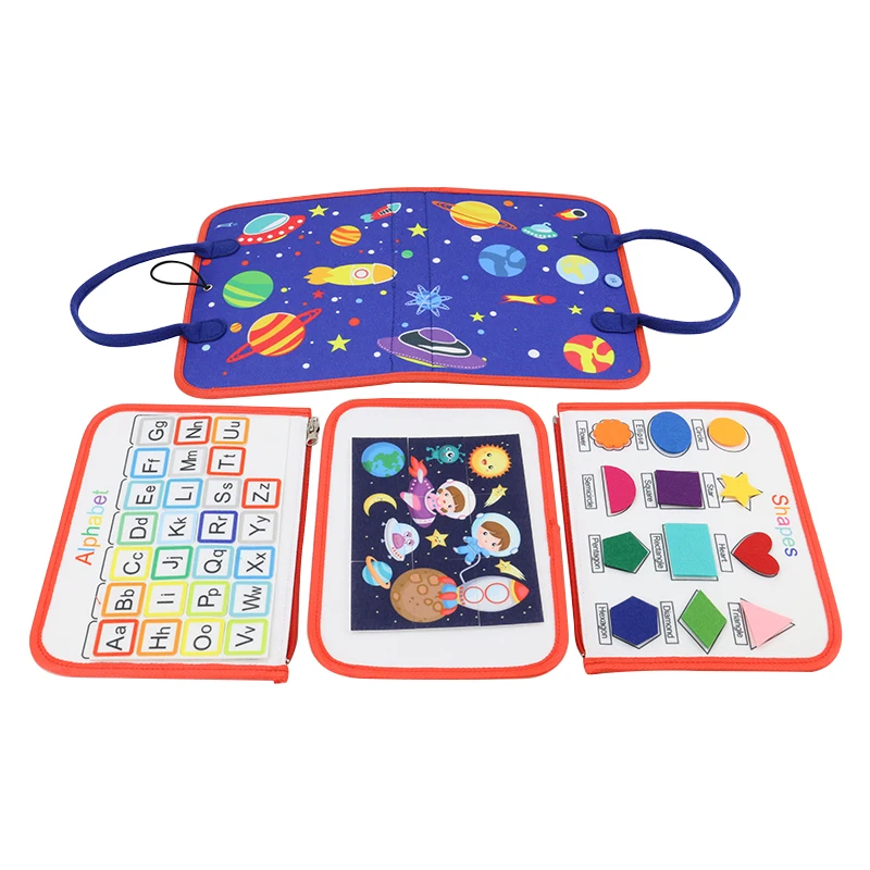 Бесшумная тканевая книга с отрывной ручкой, не сломалась, детская головоломка для раннего развития, игрушки для мелкого развития, войлочные занятые обучением