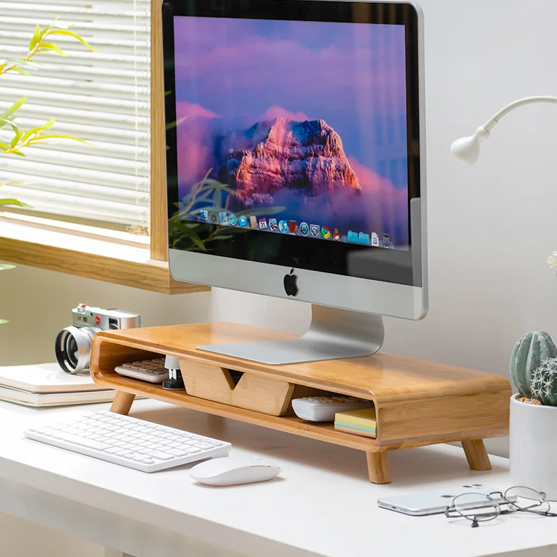 
 Декоративная деревянная подставка для монитора  