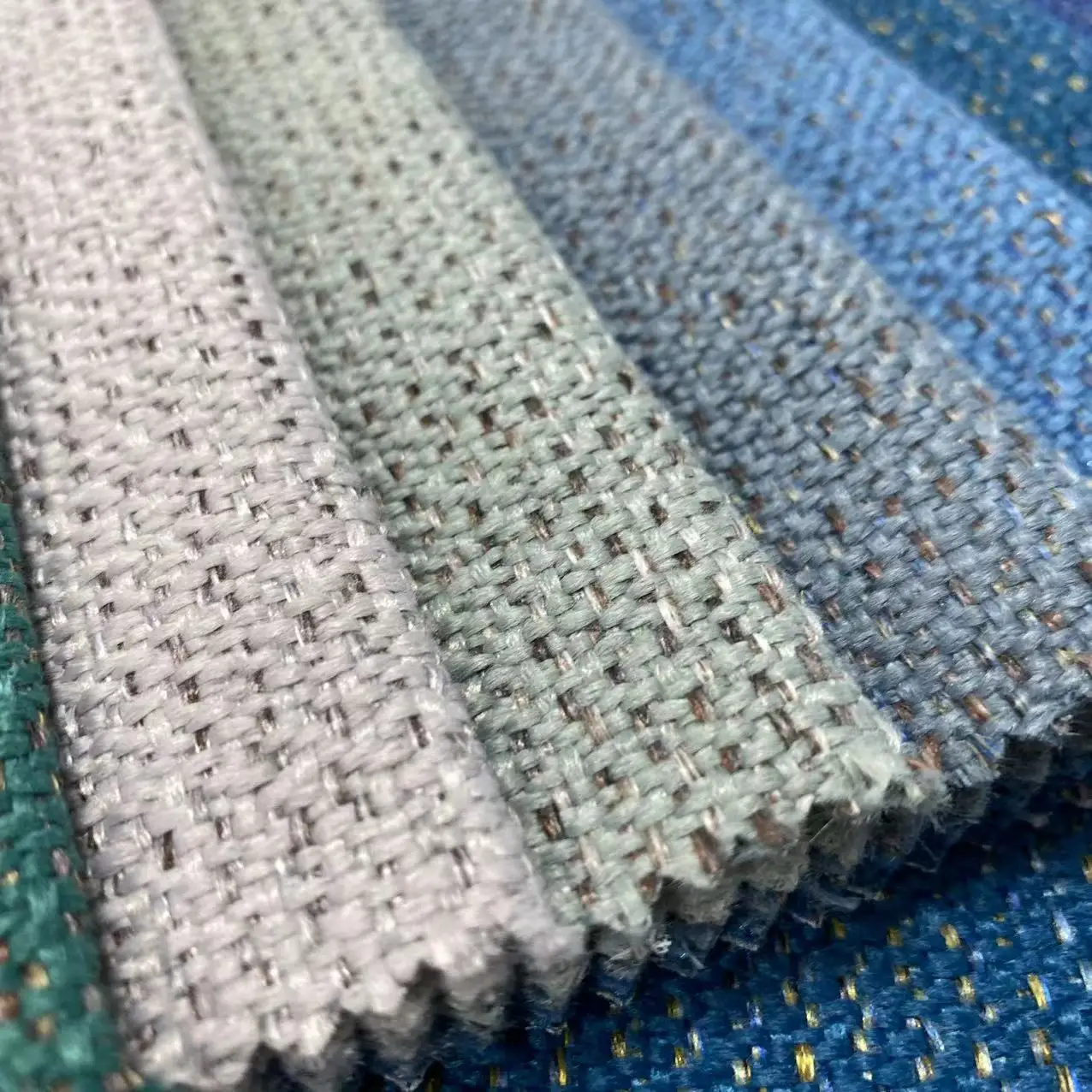 Heavy High weight Curtain Sofa Home Textile 100%polyester Material Linen look Fabric