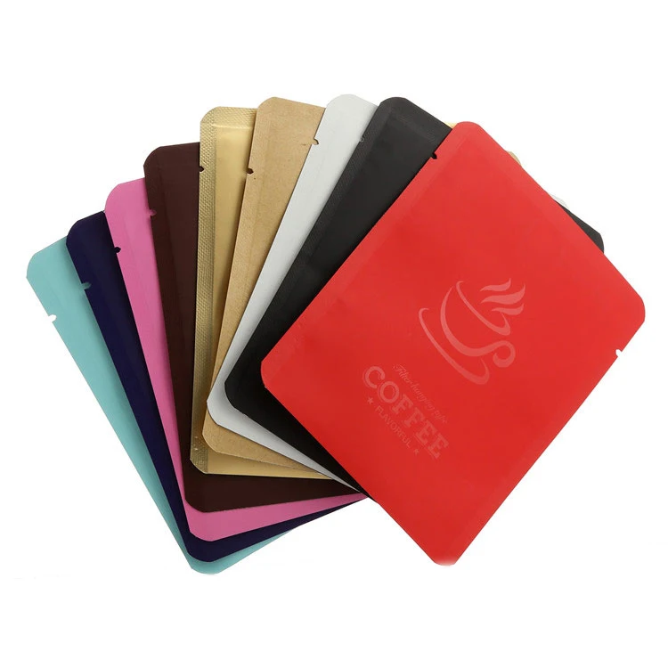 custom printed type style laminated material coffee packaging bag with one-way valve