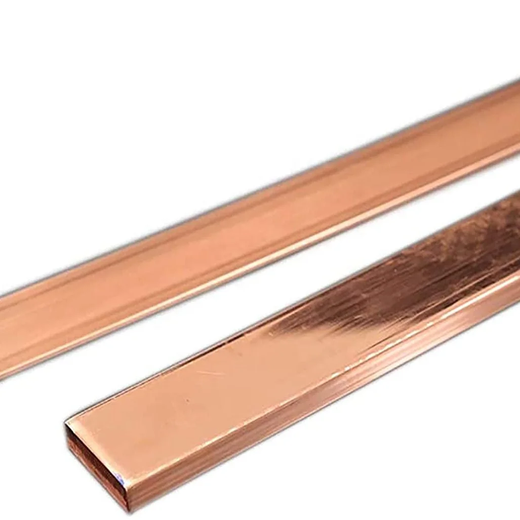 Плоская медная шина, легко нагреваемая красная медная шина для строительства машины