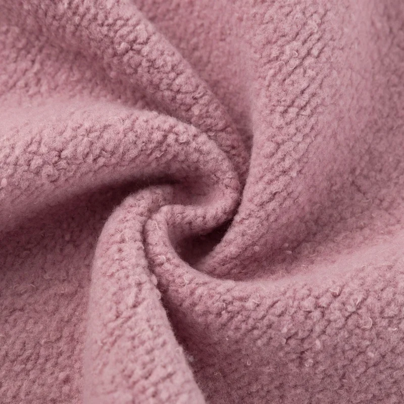 
KH013-hemp organic cotton heavy brushed french fleece fabric 480gsm for winter sweatshirt hoody 